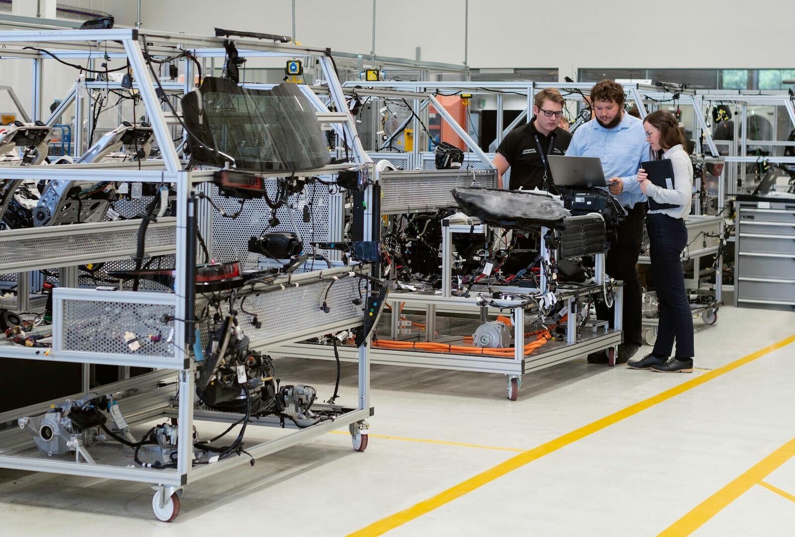 engineers working together